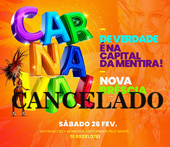 Carnaval de Nova Bréscia é cancelado