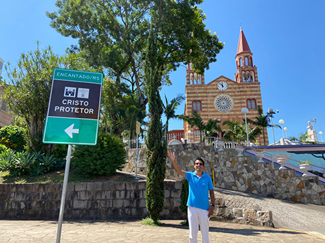 Pároco de Encantado, fará caminhada de 100km até o Cristo Protetor