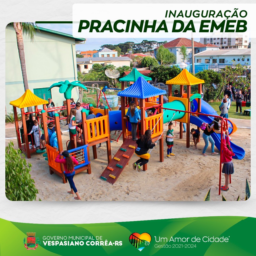 Inaugurada a Praça da EMEB Esperança em Vespasiano Corrêa 