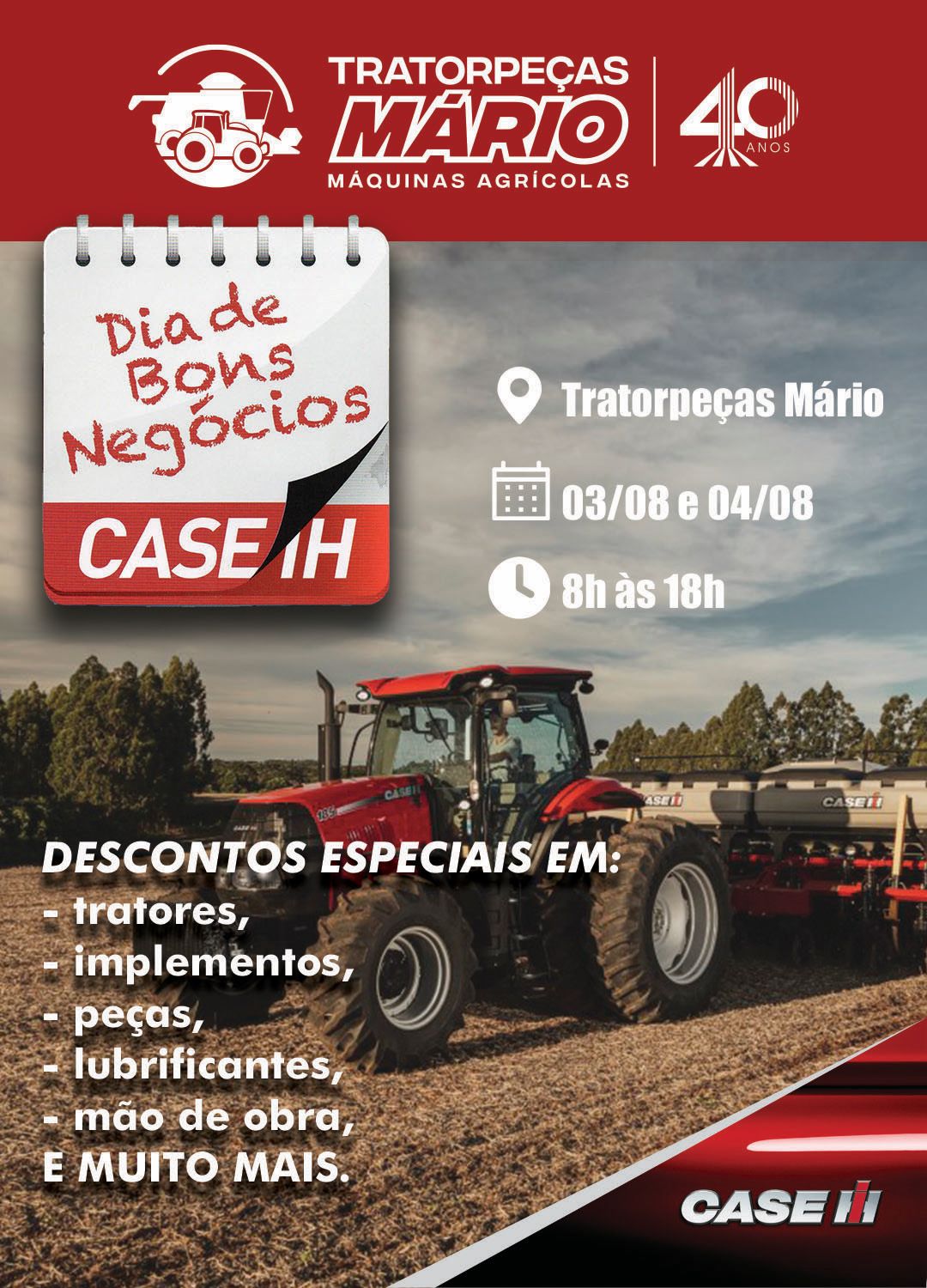 Dia de Bons Negócios na Trator Peças Mário