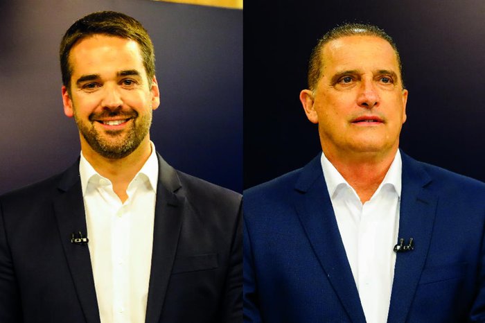 Com mais de 30% das urnas apuradas Eduardo Leite está na frente de Onyx Lorenzoni