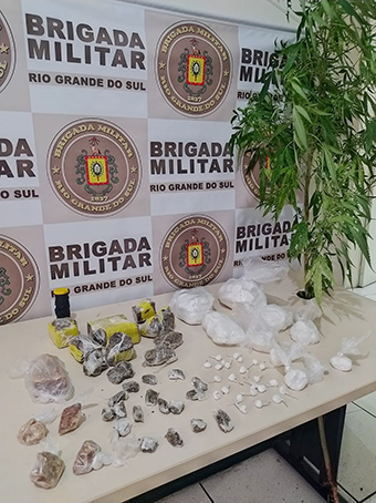 Homem é preso pela BM em Roca Sales com grande quantidade de drogas