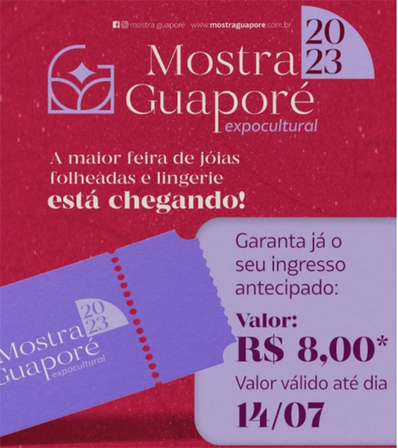 Inicia a venda de ingressos antecipados para a Mostra Guaporé