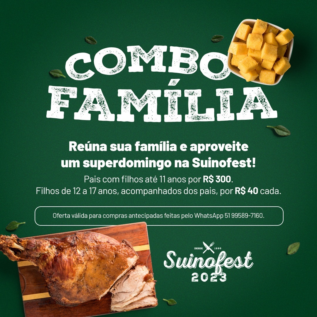 Combo Família: um dia incrível para toda a família na Suinofest!