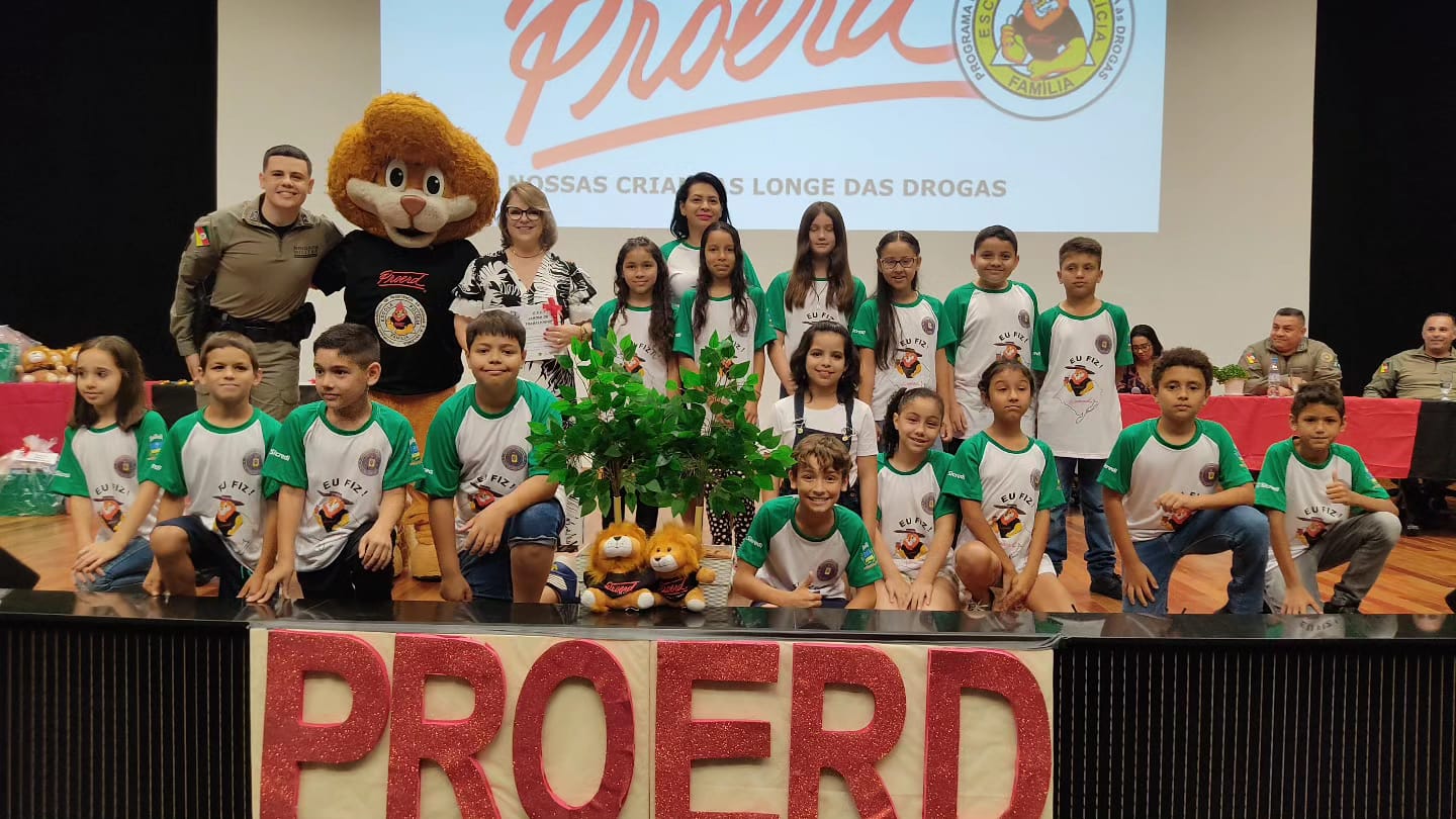BM formou 170 crianças no PROERD em Encantado