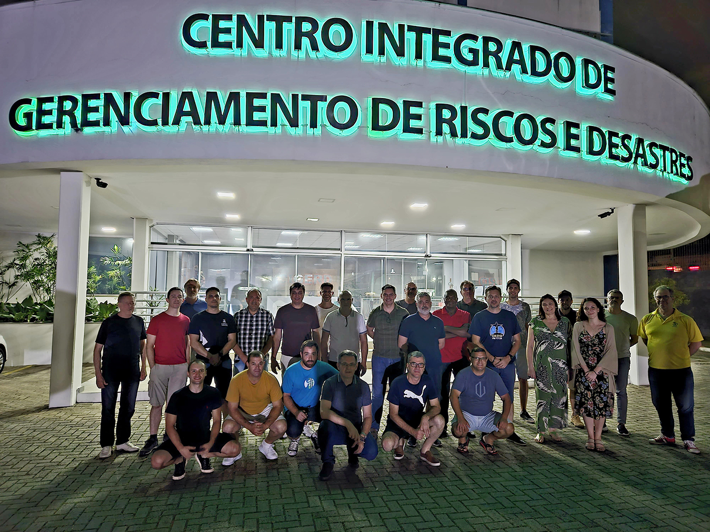 Comitiva do Vale do Taquari visita Centro Integrado de Gerenciamento de Riscos e Desastres