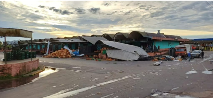 Temporal atinge fortemente a capital do Rio Grande do Sul