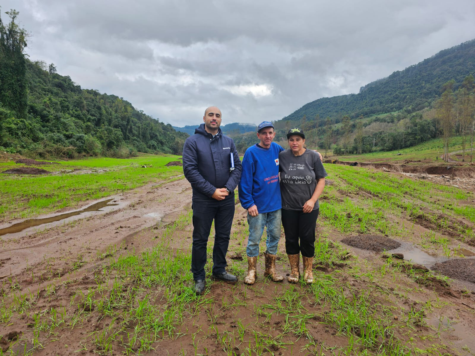 Logo depois da cheia pensei em ir embora, mas vamos ficar na propriedade nossa vocação é ser agricultor