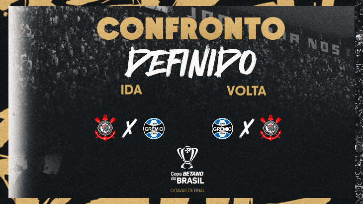 Grêmio enfrenta o Corinthians pelas oitavas de final da Copa do Brasil