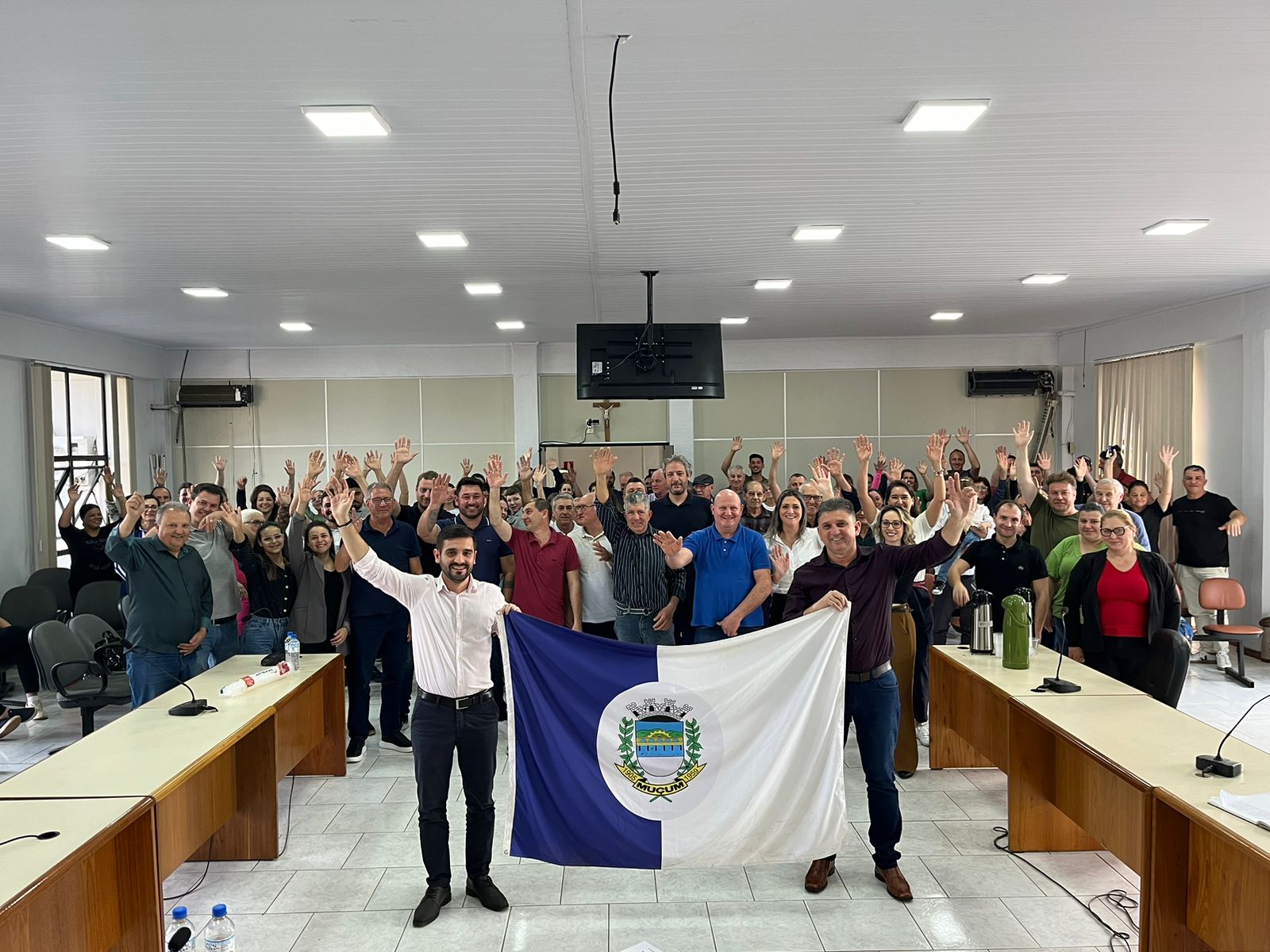 Prefeito Mateus Trojan MDB e Vice Amarildo Baldasso PSD buscam a reeleição em Muçum