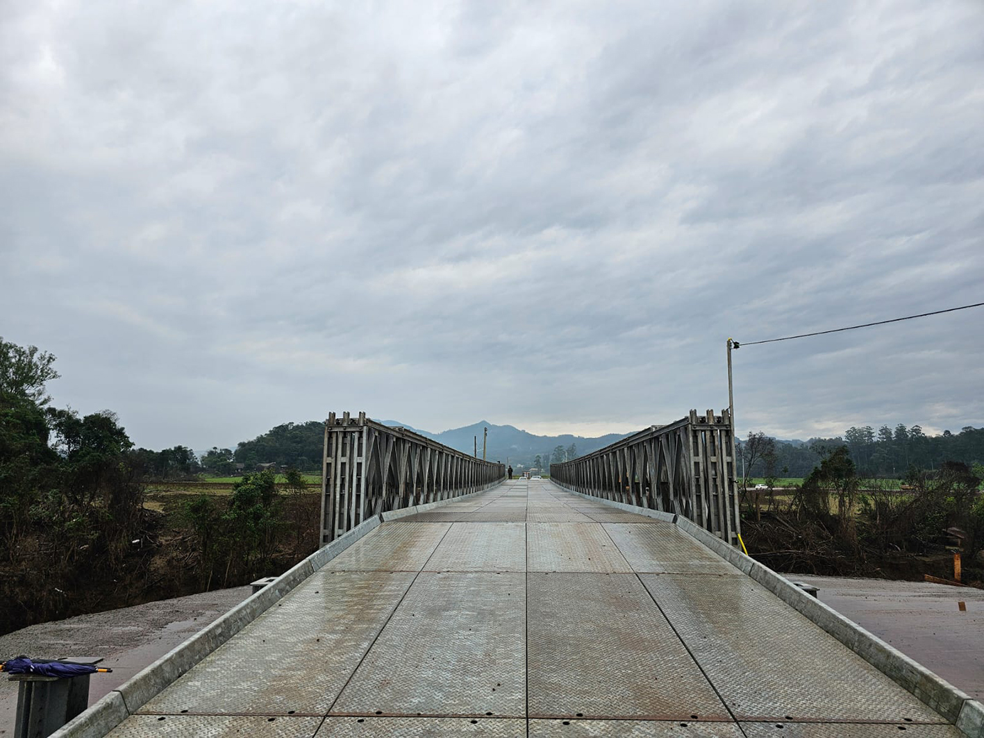 Liberado tráfego para todos os veículos na ponte do Exército entre Lajeado e Arroio do Meio