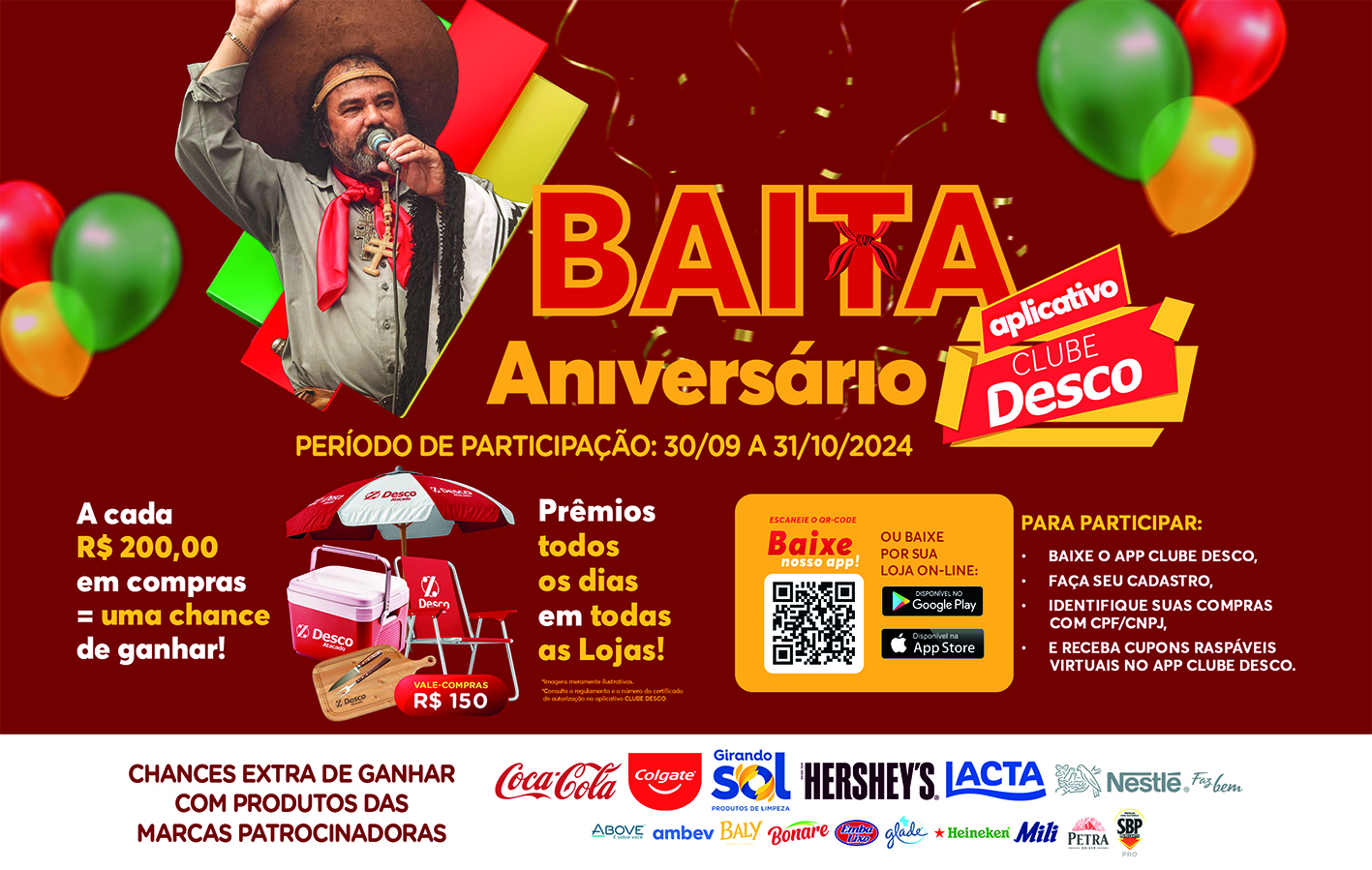 Inicia hoje o Baita Aniversário Clube Desco