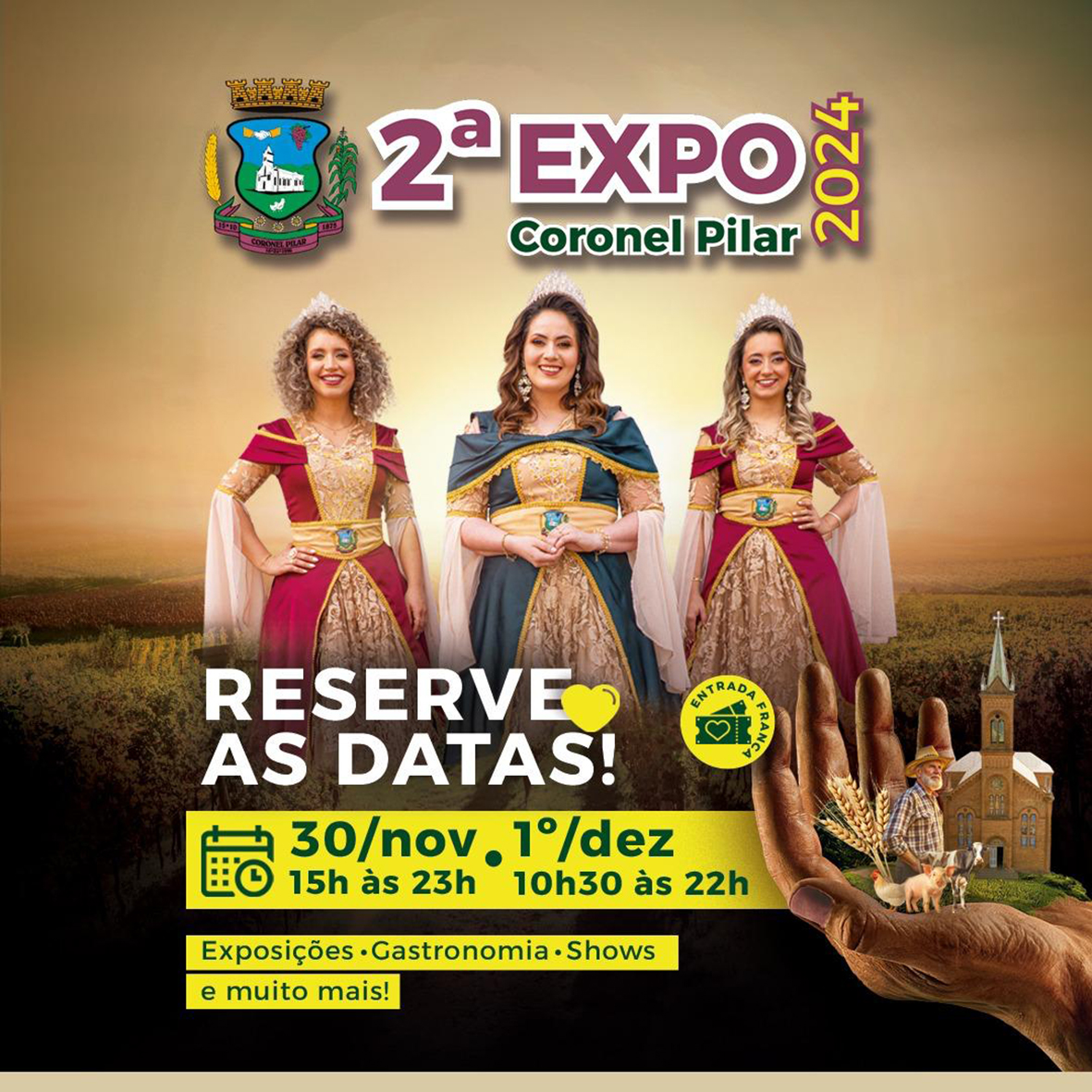 2ª Expo Coronel Pilar será 30 de novembro e 1º de dezembro