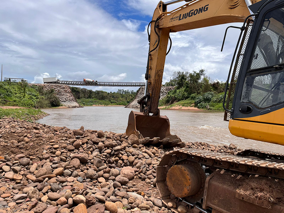 EGR inicia construção de travessia  do tipo passagem molhada sobre o Rio Forqueta entre Arroio do Meio e Lajeado