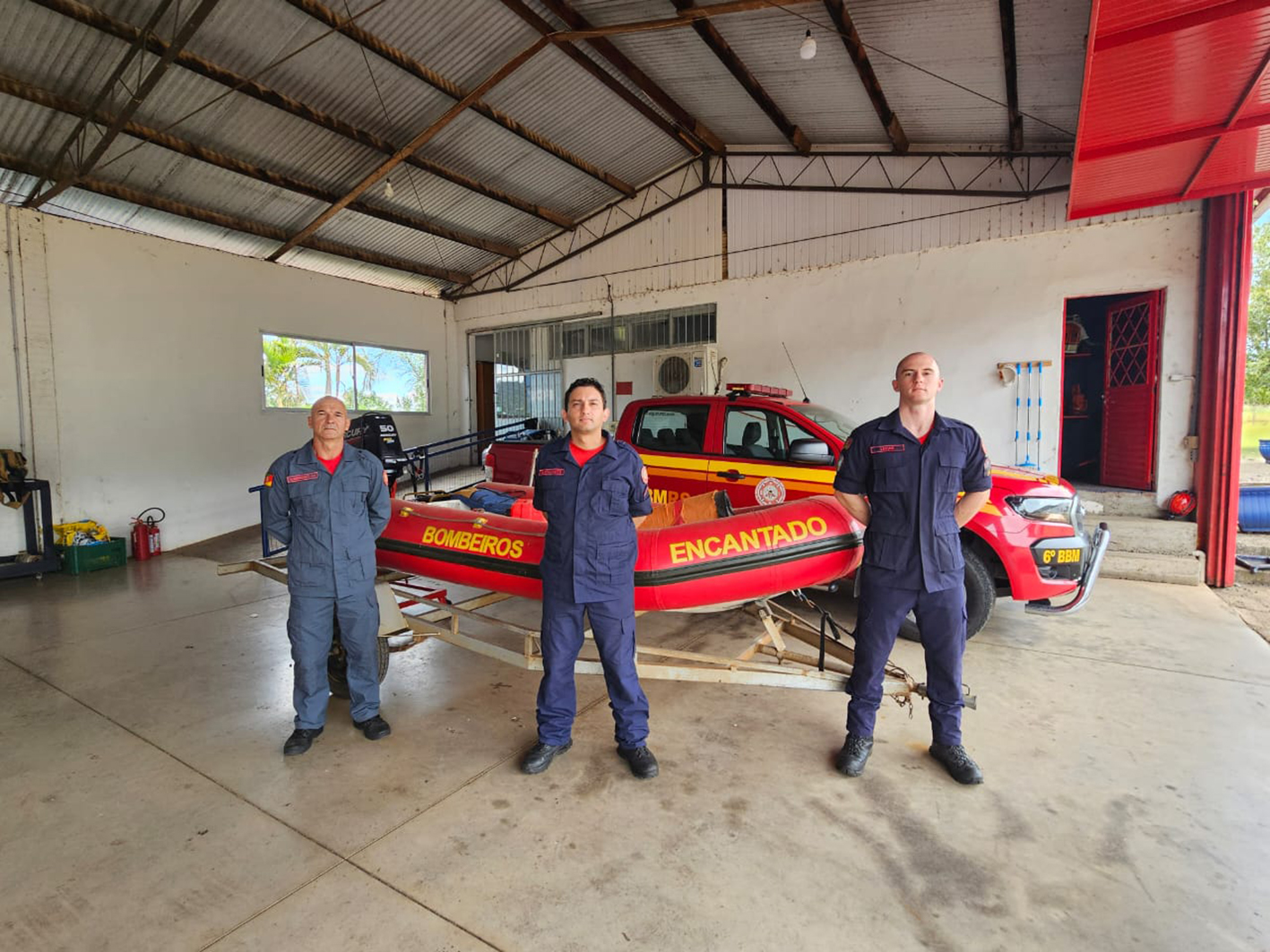 Na enchente de maio de 2024 os Bombeiros de Encantado fizeram cerca de 500 salvamentos