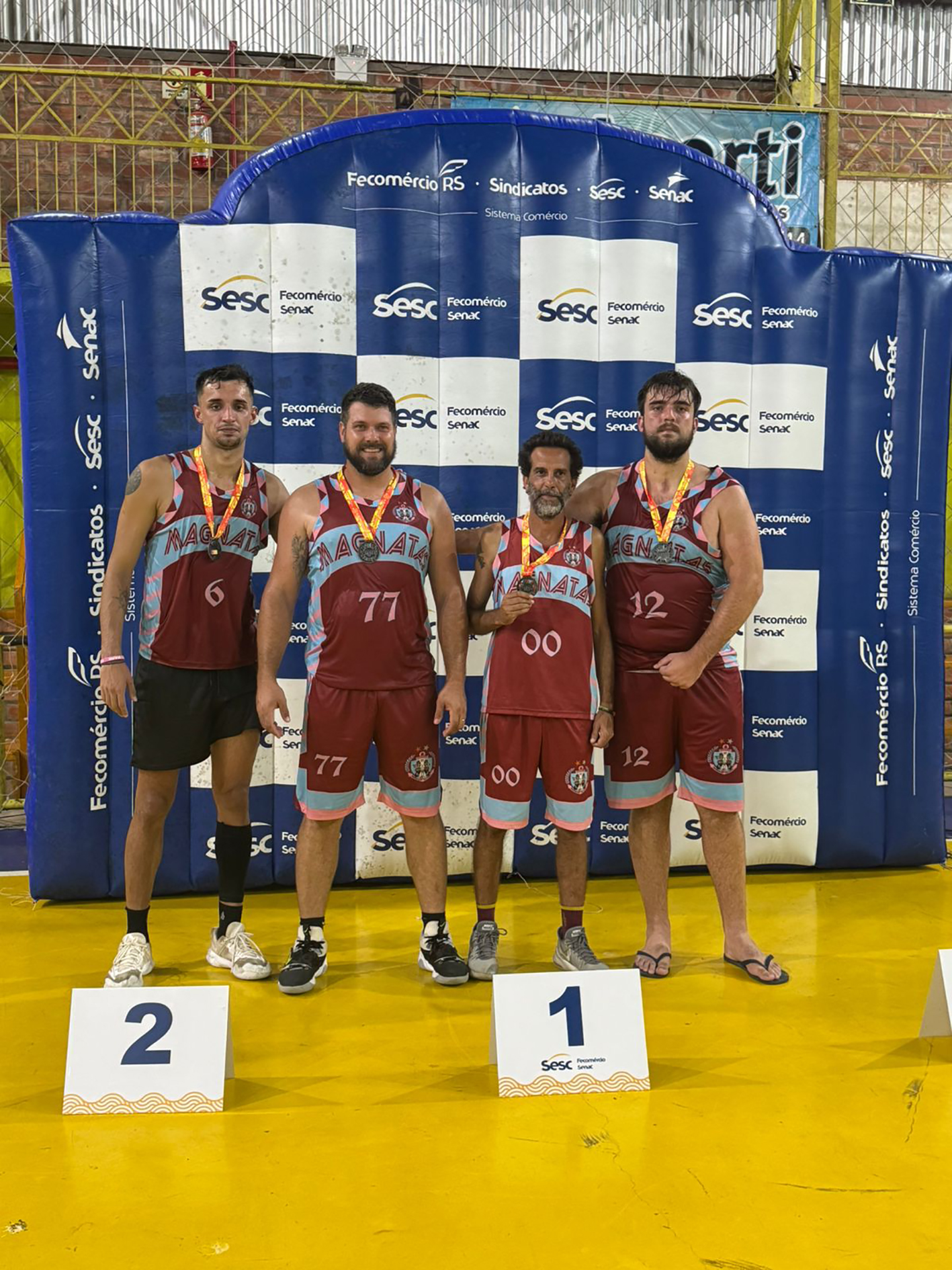 Magnatas da Bola está em busca do Tricampeonato do Circuito Verão Sesc de Basquete 3x3