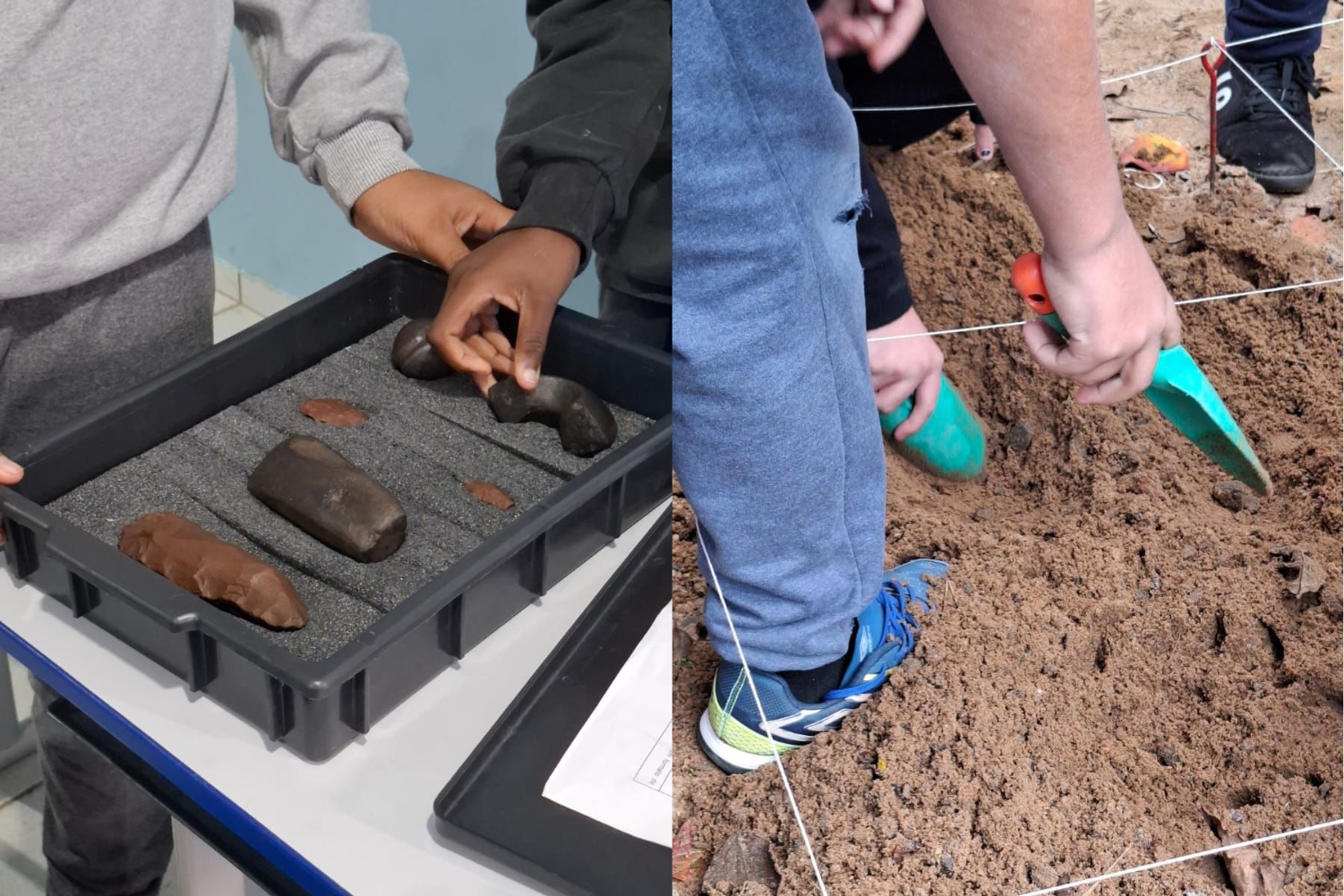 Estudantes de Roca Sales vivem experiência arqueológica com projeto da Univates