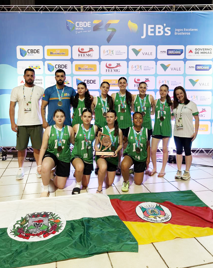 Meninas de Guaporé conquistam medalha de bronze histórica no JEBS