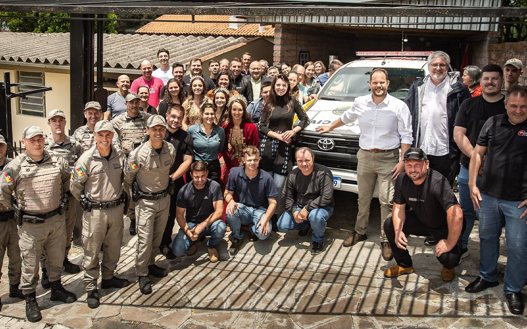 Vespasiano Corrêa recebe nova viatura da Brigada Militar